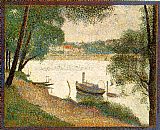 Weather Canvas Paintings - Gray weather Grande Jatte